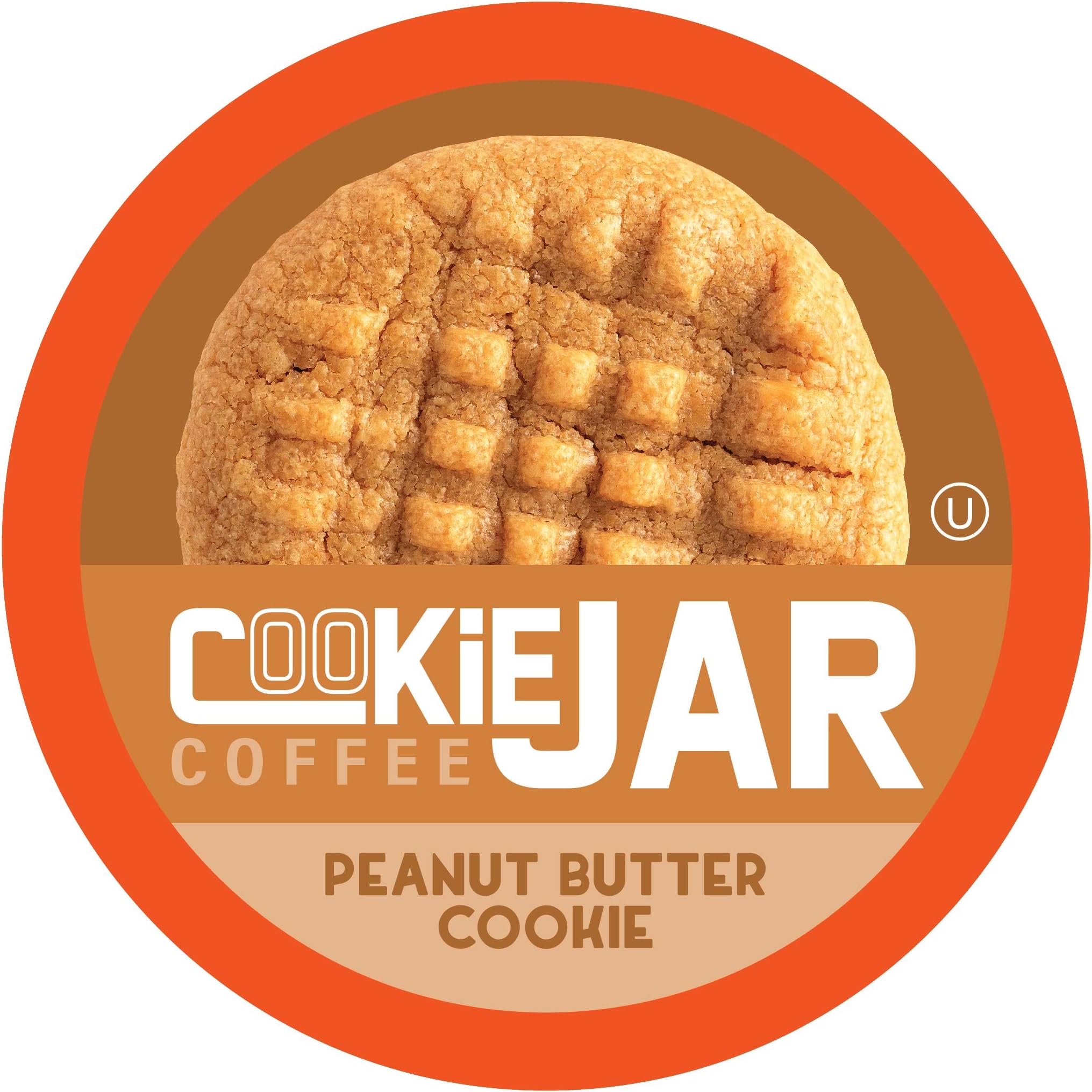 Cookie Jar Peanut Butter Flavored Coffee Pods for Keurig K Cup Brewers, 40 Count – Delicious Peanut Butter Flavor in Every Cup, Great for a Nutty Coffee Treat