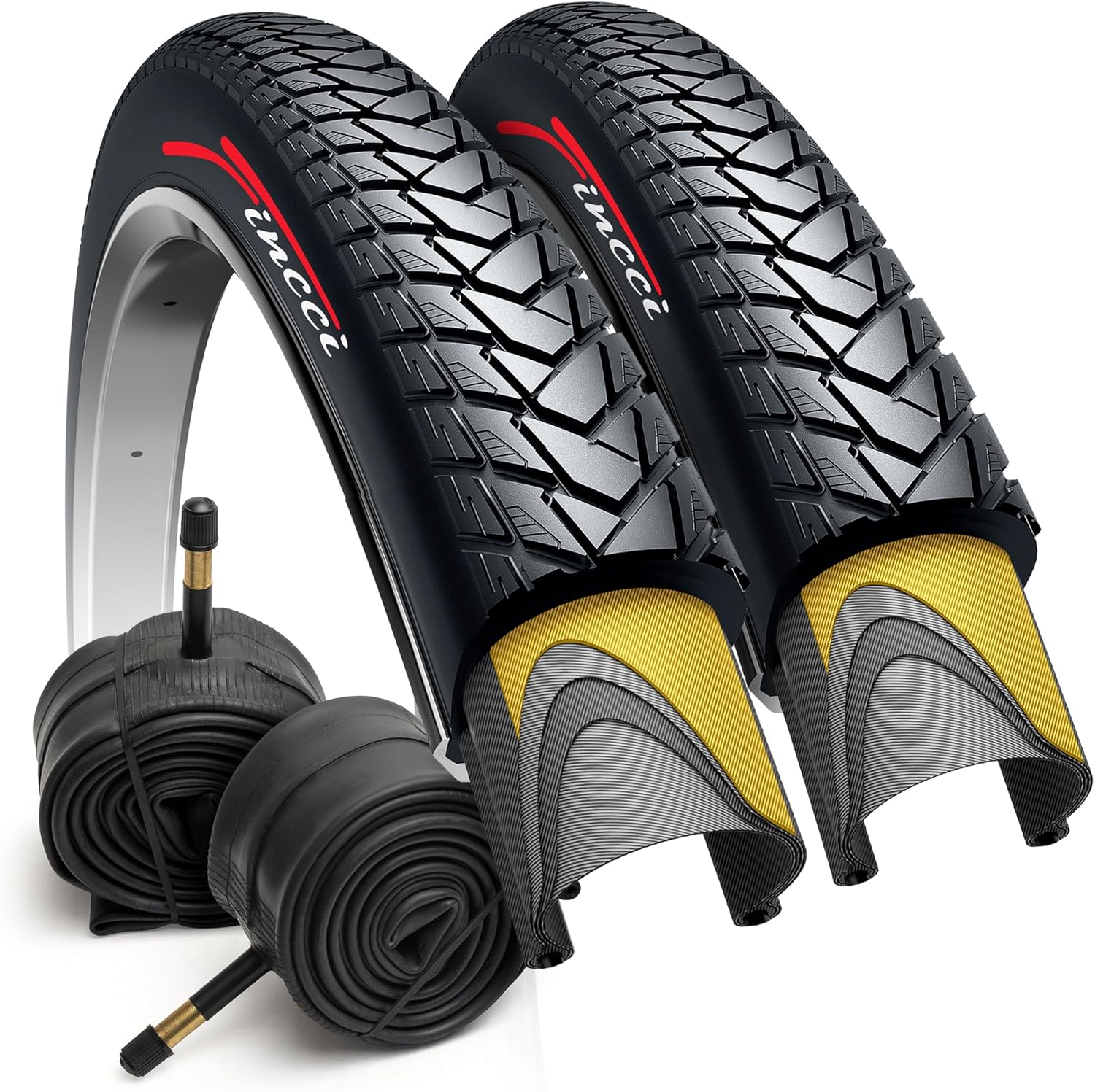 Fincci Pair 700x35c Tire 37622 Foldable 60 TPI City