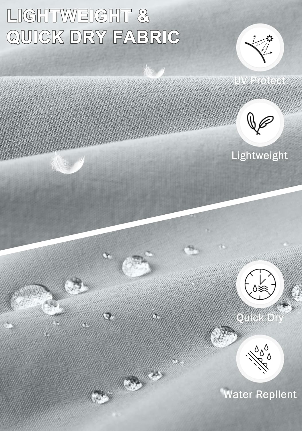 Pudolla Men's Lightweight Hiking Pants with 7 Pockets Quick Dry Water Resistant Fishing Travel Pants - Image 6