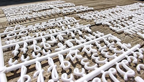 Miniatura 5 de Felt Creative Home Goods - Juego de letras extra cursivas  Juego de letras del alfabeto, números, puntuación de más de 375 piezas extra atrevidas