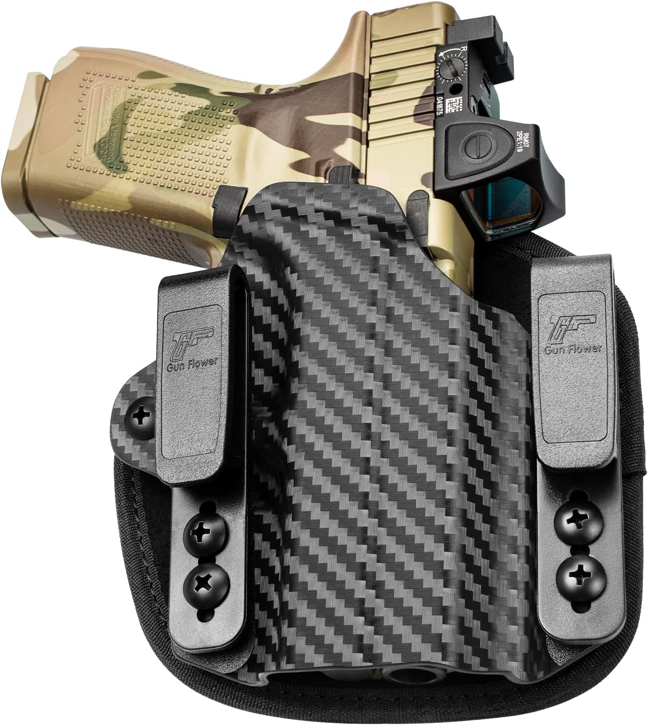 Universal Hybrid Kydex & Nylon Holster, Fits Glock 17/19/19X, Ruger RXM, PSA Dagger Compact, Sig P365/P320,Taurus G2C/G3C,M&P Shield,Springfield XD-S,CZ P-10C,Bersa Thunder 9/40 and More, IWB Holster
