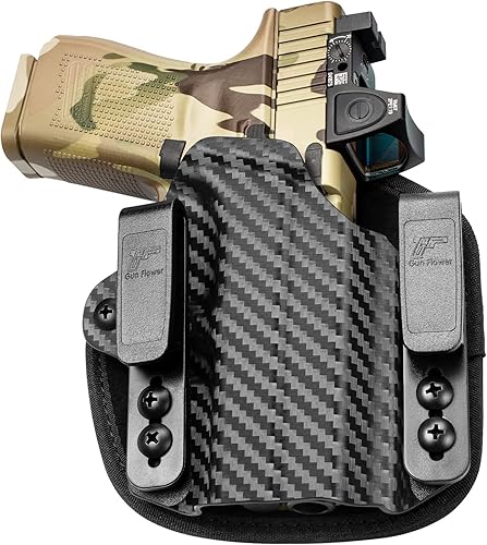 Funda híbrida universal Kydex y nailon para pistolas, fundas de pistola para hombres y mujeres, fundas de 0.39 pulgadas para pistolas, funda de