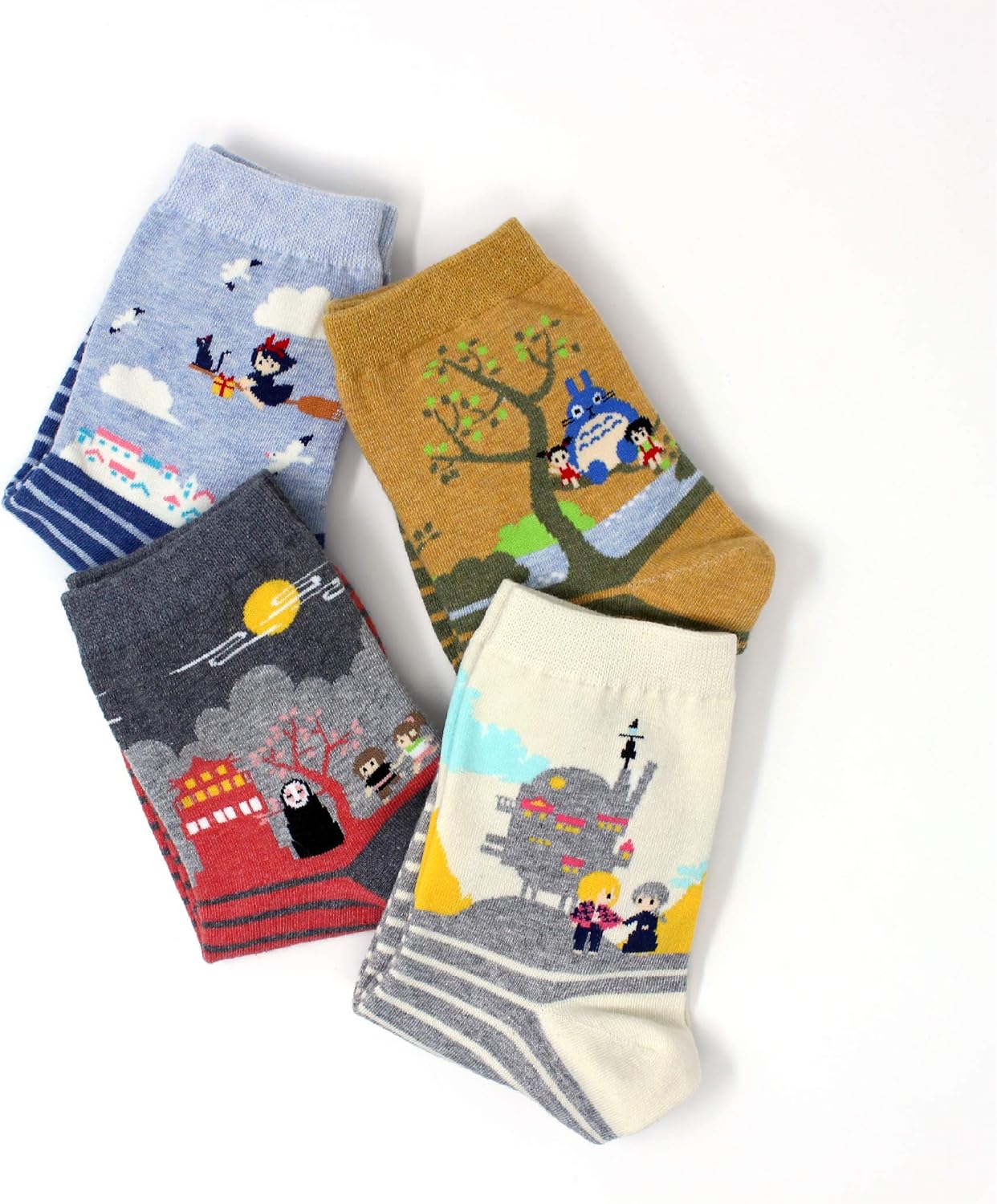 Women’s Cute Funny Novelty Casual Cotton Crew Socks (Made In Korea) - Image 4