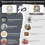 MILACOLATO 4 pary magnetycznych kolczyków ze stali nierdzewnej dla mężczyzn kobiet okrągłe/kwadratowe CZ inkrustowane magnetyczne kolczyki bez przekłuwania CZ klips na sztyfcie kolczyk 3 kolory 4-7 mm