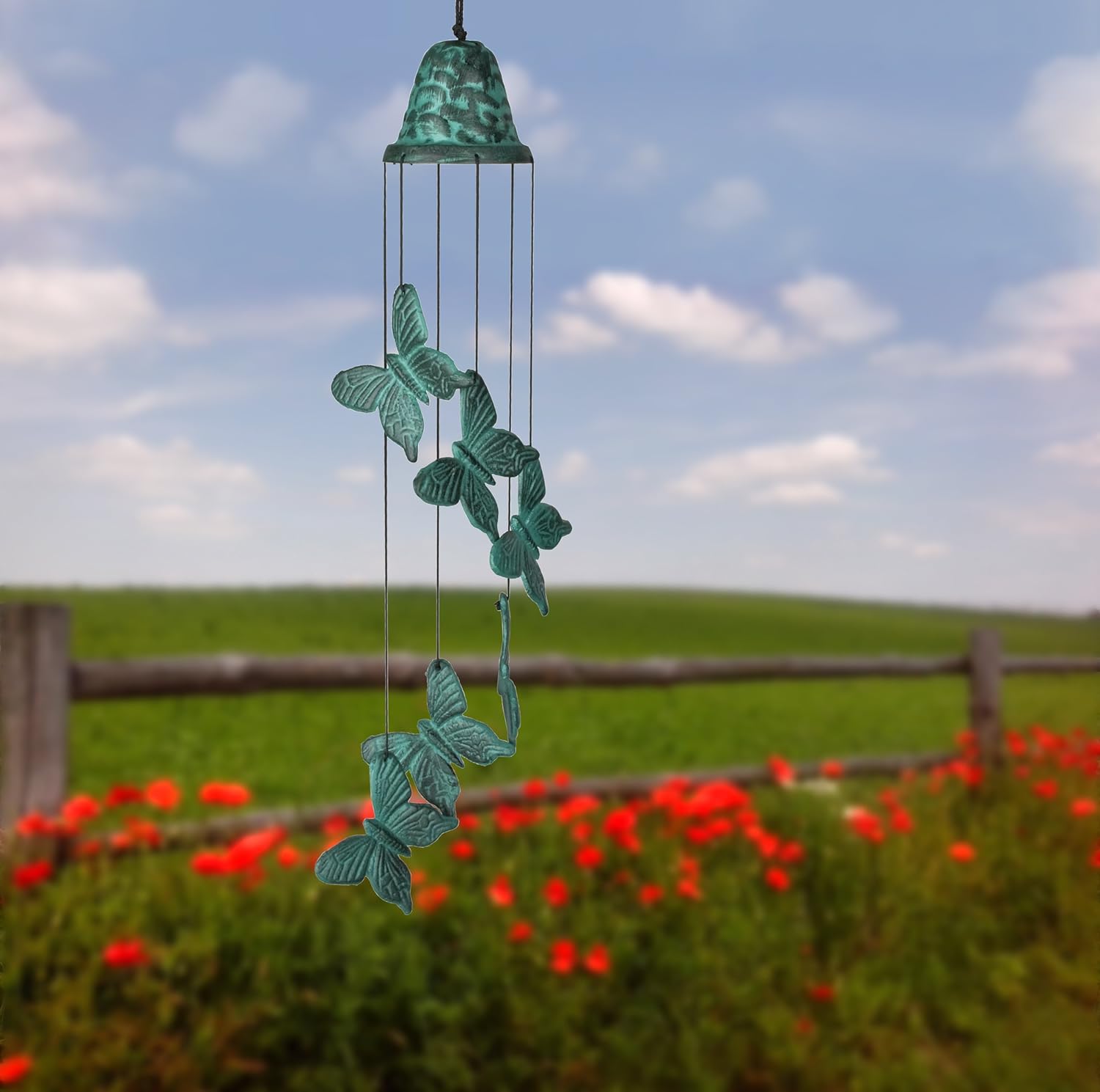 Woodstock Chimes Signature Collection, Woodstock Habitats, Butterfly Chime, 21'' Habitats and Nature Wind Chimes for Outdoor, Patio, Home or Garden Décor (CBC) : Everything Else