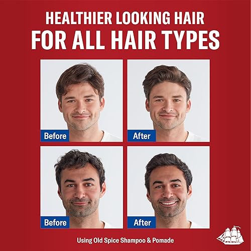 Miniatura 3 de Old Spice Pomada para el cabello para hombres, fijación media, bajo brillo, peinado de cabello masculino, 2.22 onzas, (paquete de 2)