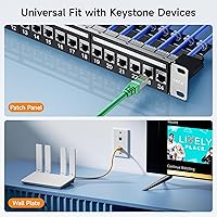 Vista 6 de Cable Matters [Listado UL] Paquete de 5 acopladores Keystone Cat 6 blindados de 10 Gbps (conector Keystone Ethernet RJ45 blindado hembra a hembra)