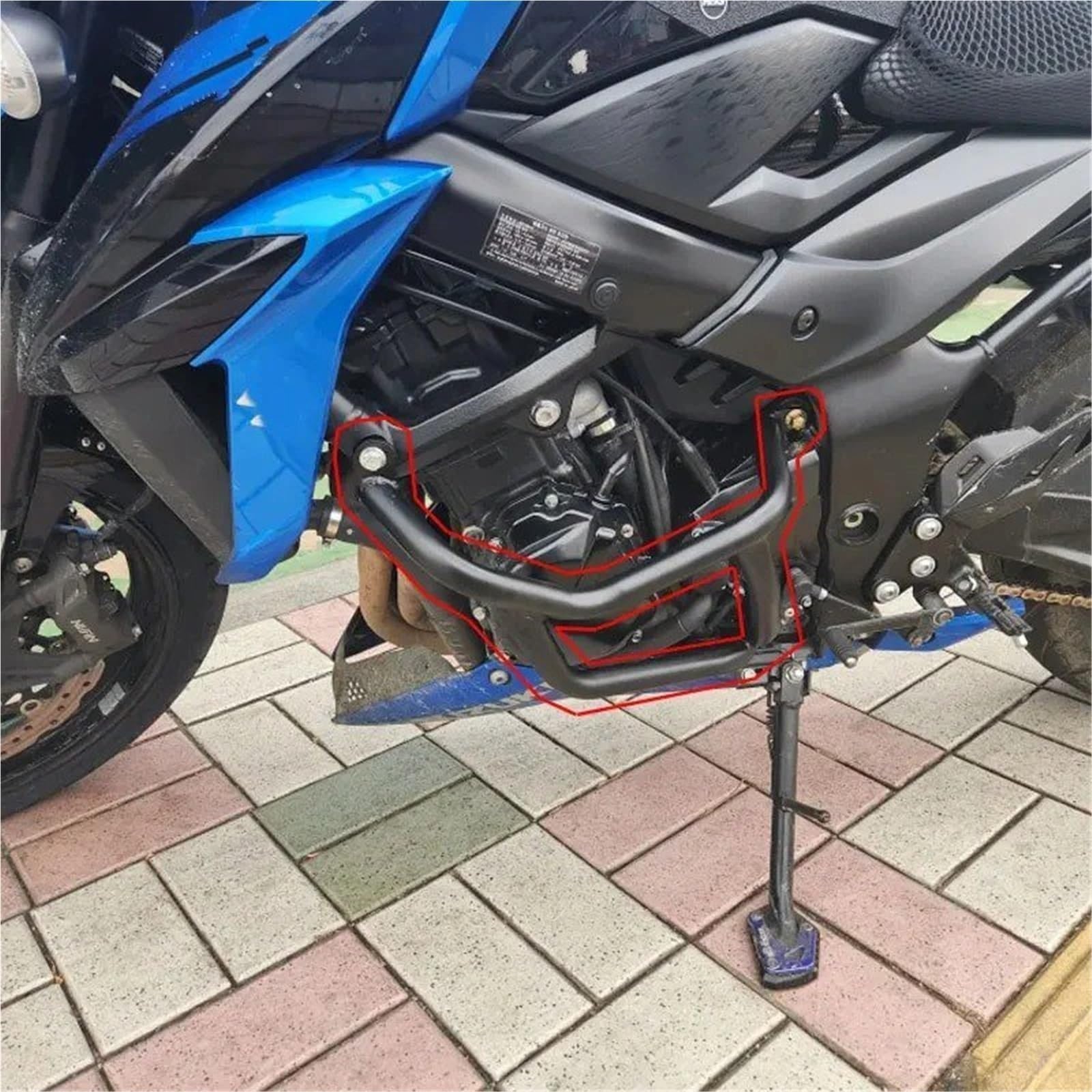 Barre di protezione motociclette Per Suzuki Per GSX-S750 Per GSXS 750 Per GSX-S 2022-2017 Protezione Motore Barra Di Telaio Paraurti Anticaduta Moto