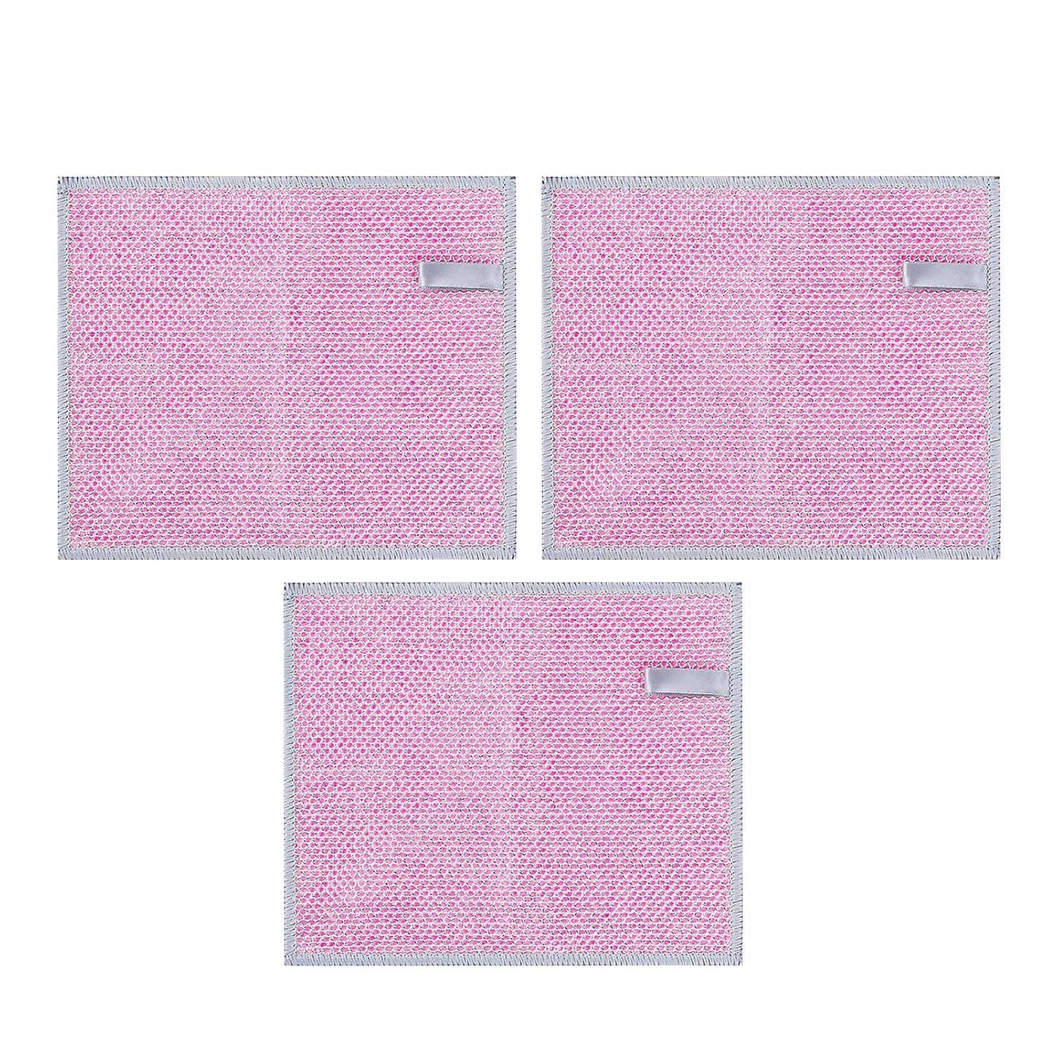 Double Silver Silk Loofah Cleaning Cloth Non Stick Oil Does Not Hurt The Pots and Pans Kitchen Wipes