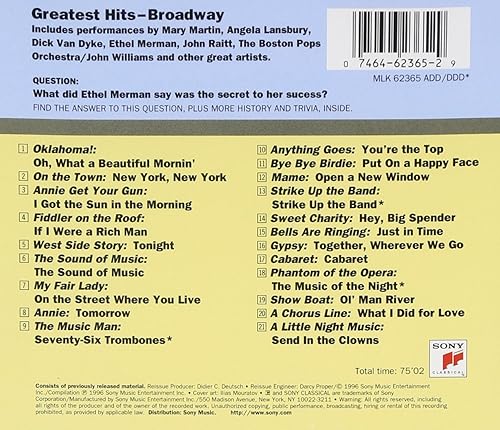 Miniatura 2 de Greatest Hits of Broadway