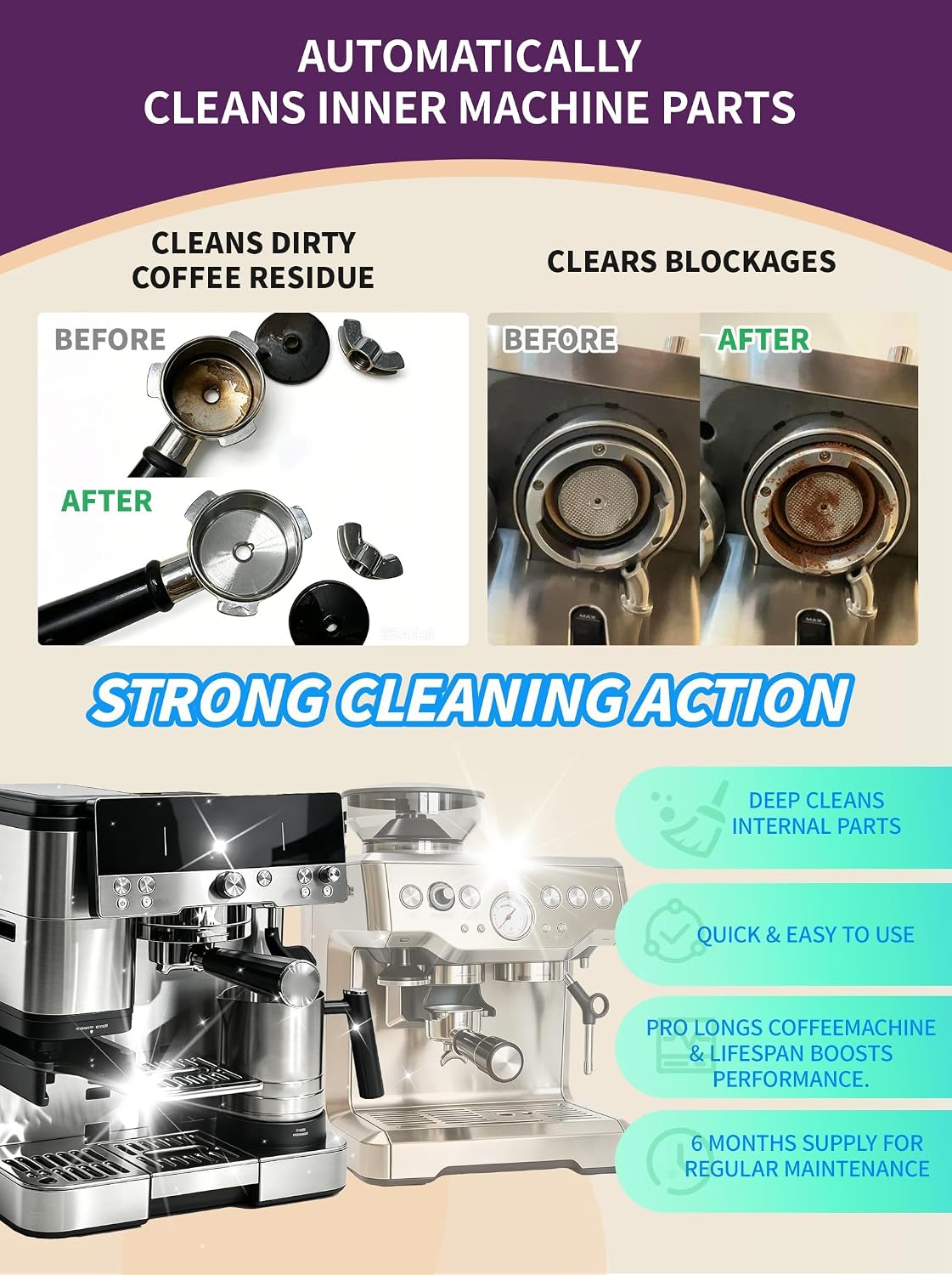 Espresso Cleaning Kit for Breville Barista Express &Ninja luxe Cafe Machine image 3