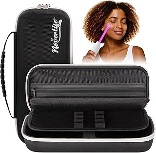 High Frequency Wand Case Fit for NuDerma/Uupas/Houzzi, Portable Handheld High Frequency Skin Wand Machine & Attachments Storage Box, Professional Hard Protective Travel Organizer - Black(CASE Only)