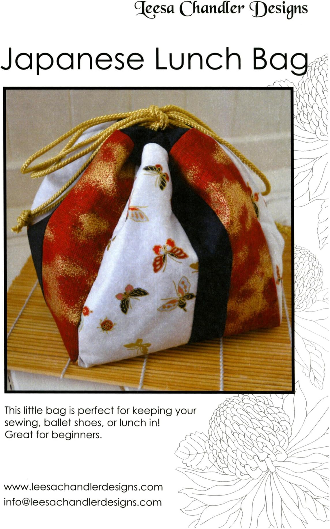 Leesa Chandler Designs LS017HOF Japanese Lunch Bag