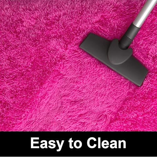 Miniatura 9 de YJ.GWL - Alfombras de pelo alto y suave para cuarto de bebé, dormitorio, para que el bebé juegue en el suelo, alfombras esponjosas, antideslizantes,