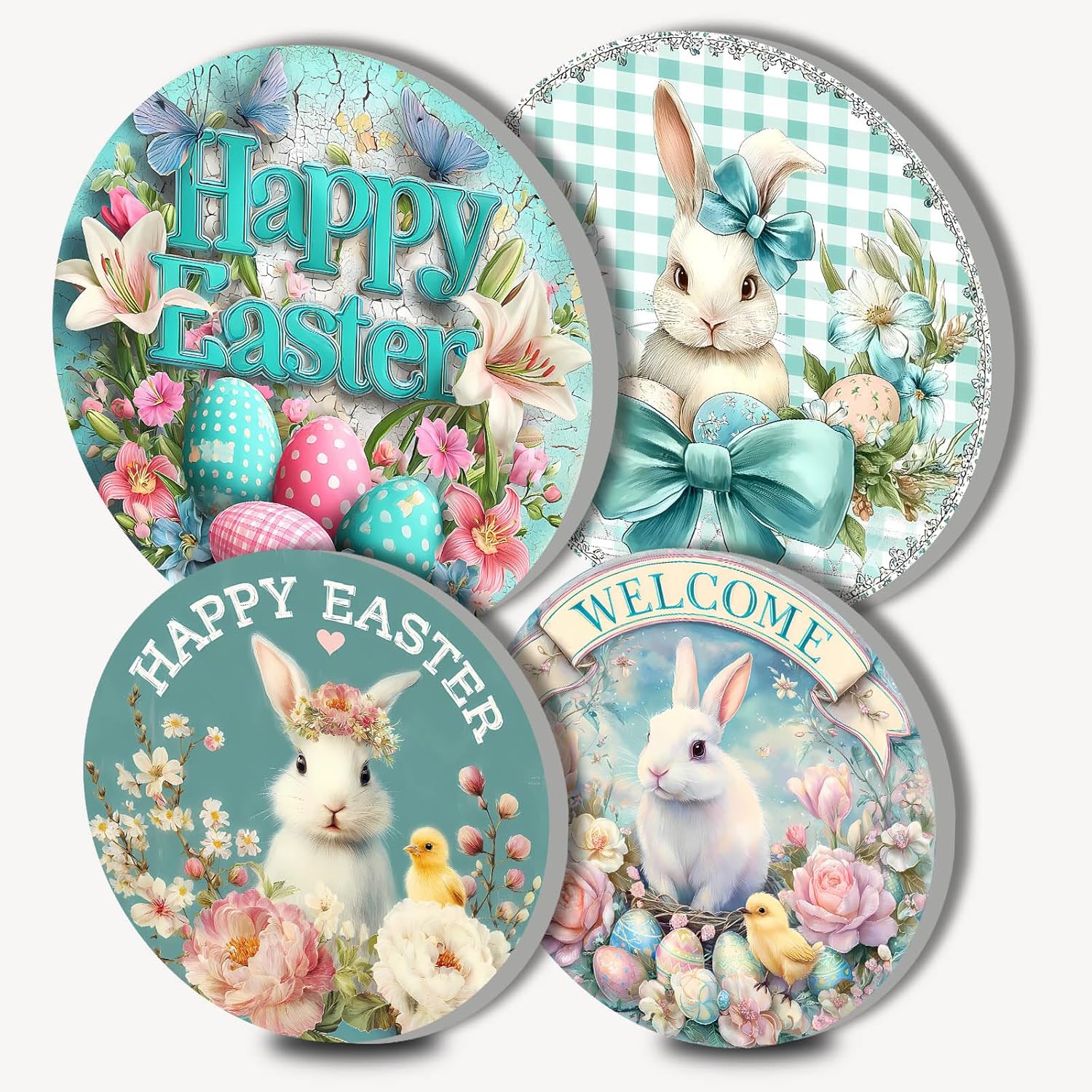 Christmas Blessing Stove Burner Covers Set of 4 for 8 inch and 10 inch Xmas Burners Metal Stove Top Covers Merry Christmas Text Gingerbread Men Snowflakes Kitchen and Home Decoration