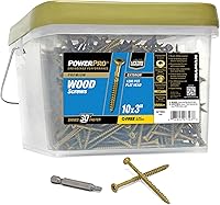 Vista 17 de Power Pro Tornillos Premium para Madera de Exterior, Tornillos para Terraza Multiusos #9 x 3 Pulgadas para Proyectos al Aire Libre, Broca Estrella