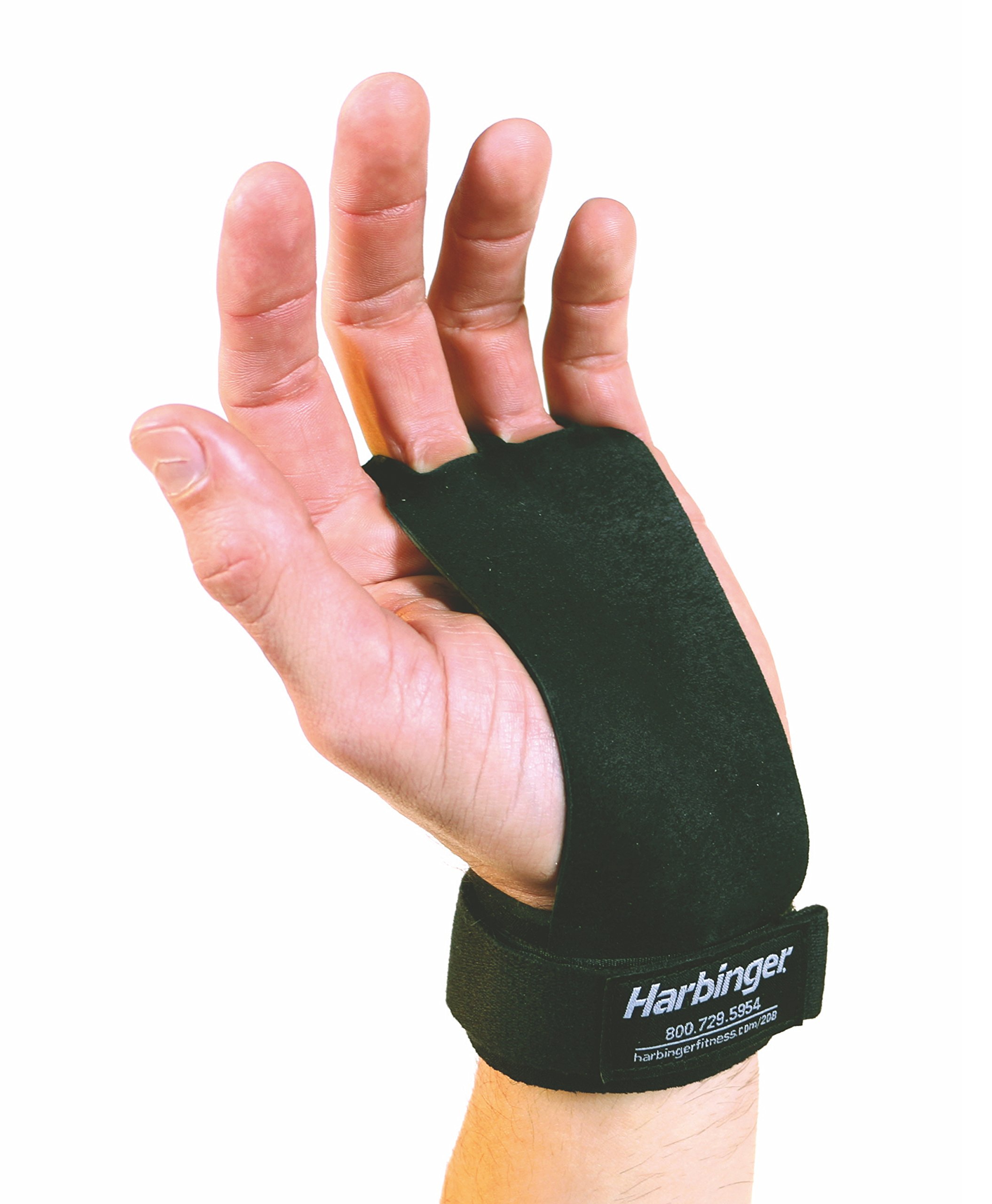 Harbinger Leather Palm Grips for Weight Lifting Hand Protection