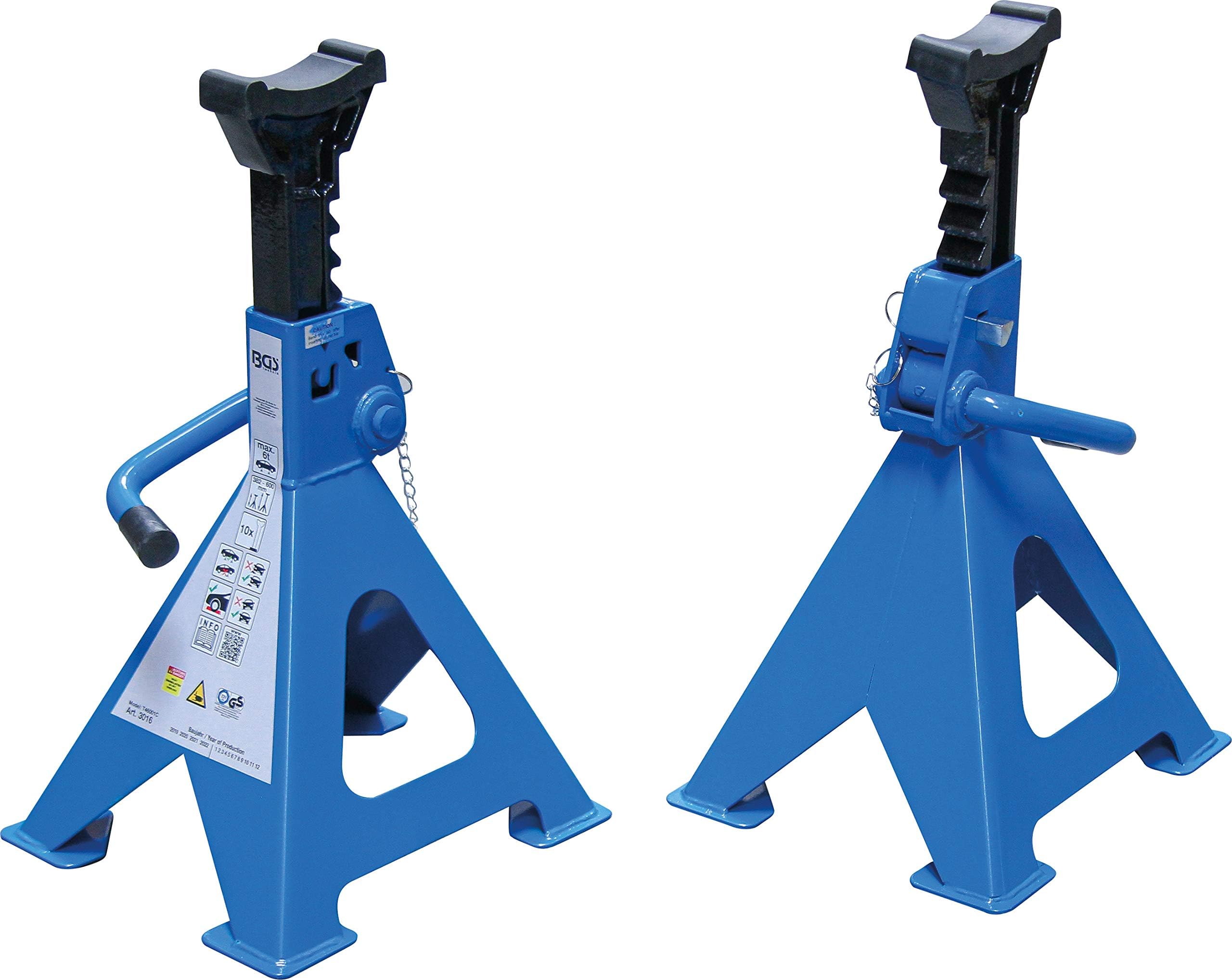 BGS3016 | Axle Stands | load capacity 6000 kg / pair | stroke 382 - 600 mm | 1 pair