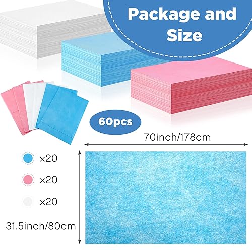 Miniatura 2 de 60 piezas de fundas de mesa de masaje desechables para mesa de masaje impermeables desechables a prueba de aceite para spas salones de belleza cama