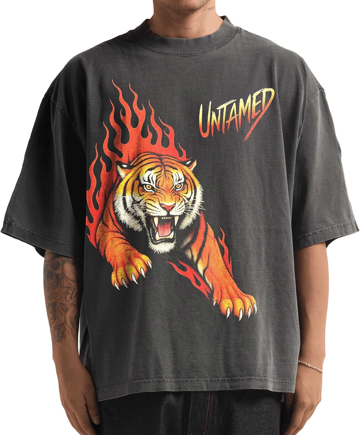 Washed Shaka-Wear Drop Shoulder 7.5 oz Heavyweight Graphic Tshirts Vintage Thick Boxy & Oversized Baggy Fit