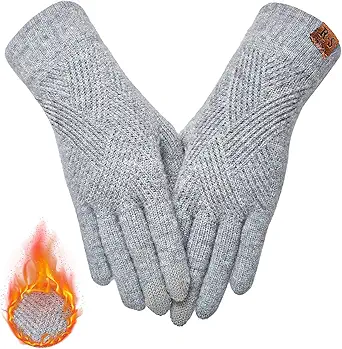 REACH STAR Winter Gloves for Women Touch Screen Thermal Lining Warm Gloves Cold Weather Christmas Gifts