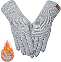 REACH STAR Winter Gloves for Women Touch Screen Thermal Lining Warm Gloves Cold Weather Christmas Gifts