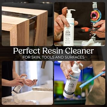 Promise Epoxy, Resin Quick Clean 8 Oz, Ideal for Removing Uncured Resin