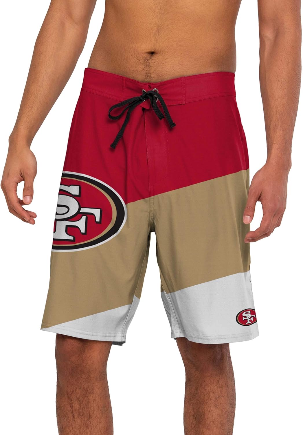 FOCO Mens NFL Team Logo Color Dive Swim Boardshorts