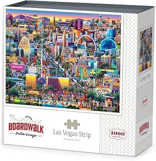 Boardwalk Puzzle Company Jigsaw Puzzle, Las Vegas Strip, 1000 Piece