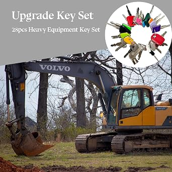 28 Contractors Heavy Equipment Key Set, Equipment Multi Key