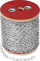 VAIPI 262ft Galvanized Jack Chain - Rust-Resistant Utility Chain for Hanging Baskets, Bird Feeders, Lights, DIY & Pet Towing (1.42mm x 80m)