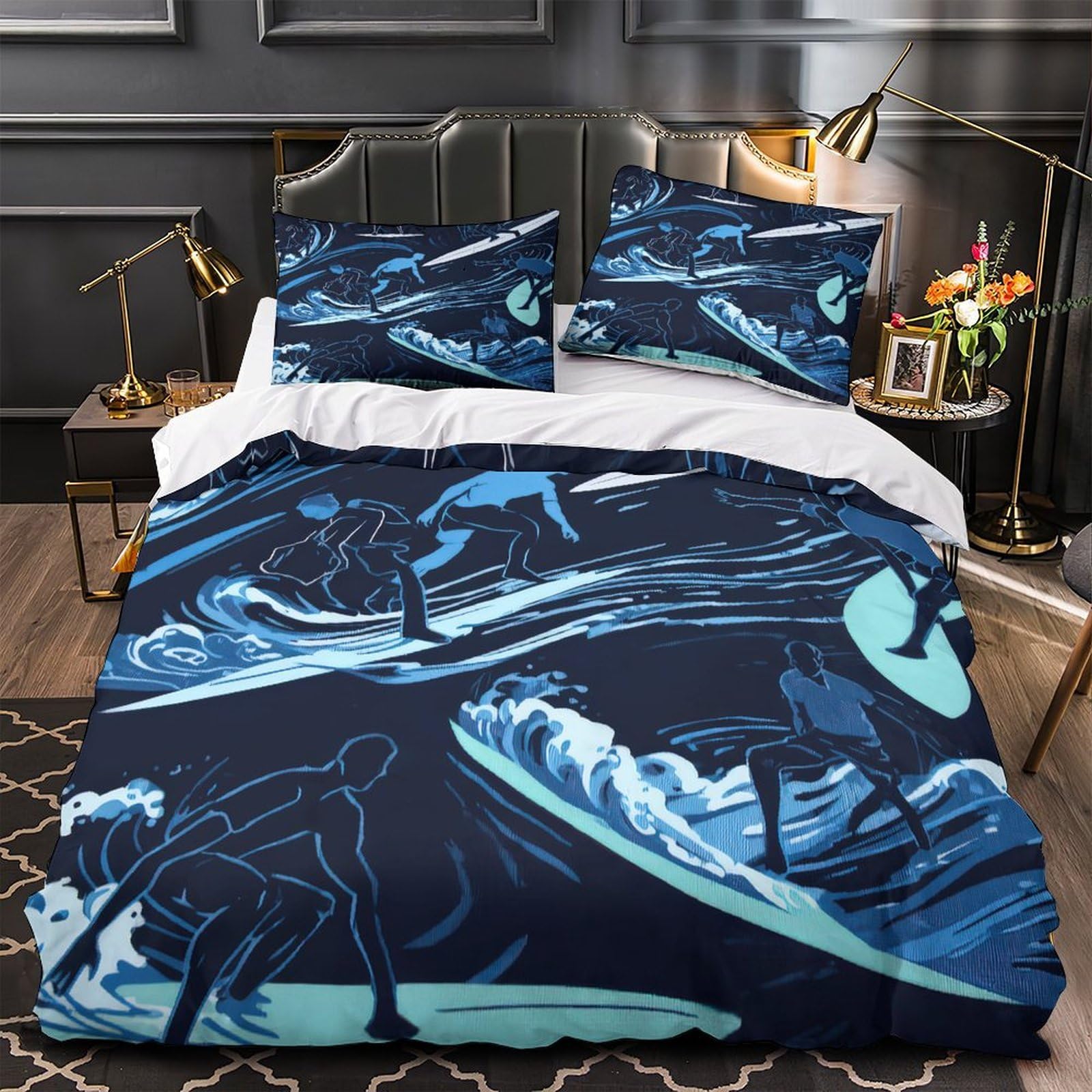 Housse de couette ultra douce et légère pour homme 140x200