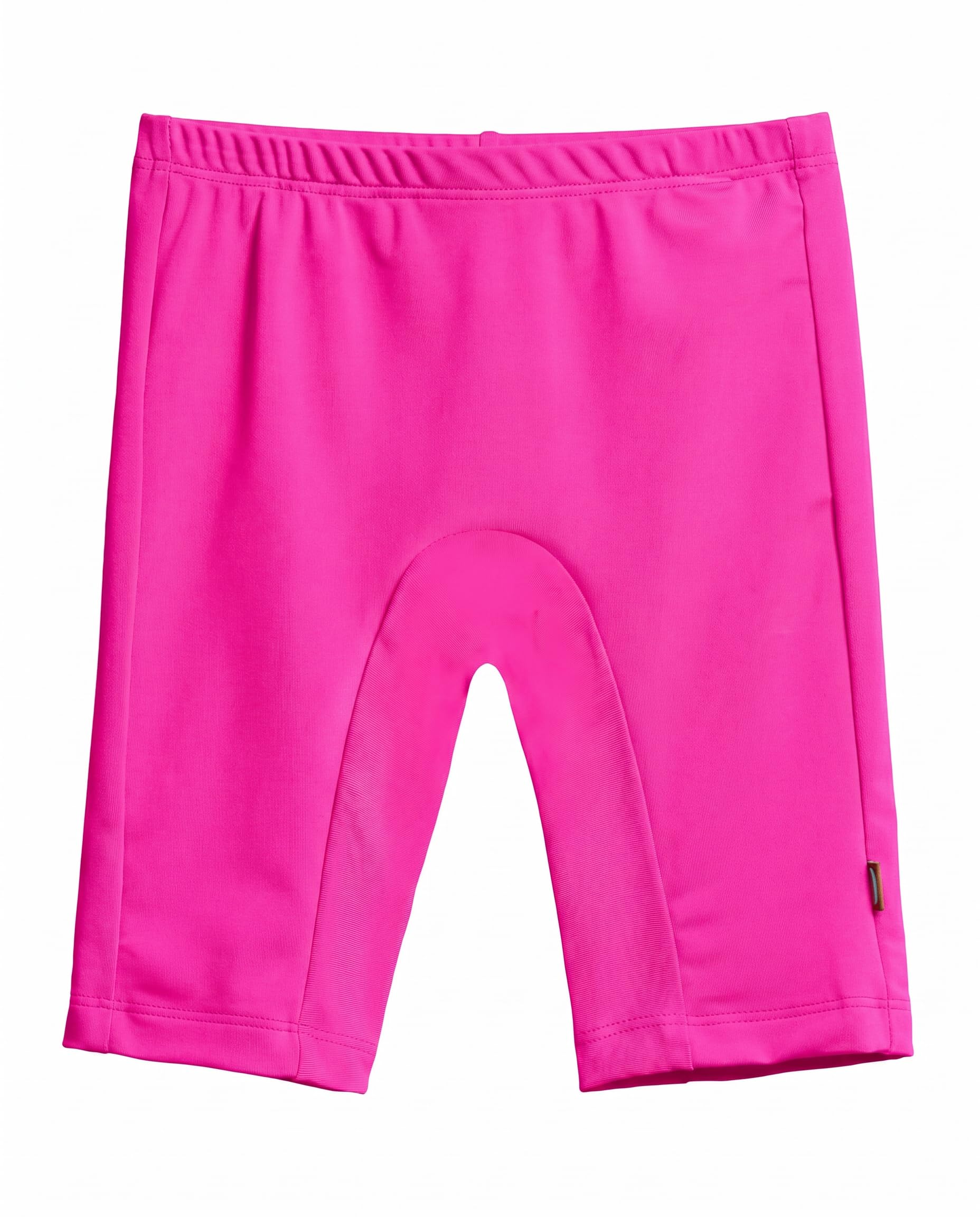 City Threads Girls and Boys Swim Jammers UPF 50+ Made in USA, Kids Swim Shorts for Team Practice and More (Hot Pink, 14)