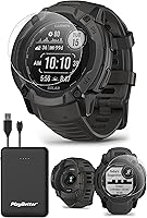 Vista 2 de PlayBetter Garmin Instinct 2X Solar (grafito) - Paquete de reloj inteligente GPS resistente, linterna, carga solar, GNSS multibanda, incluye