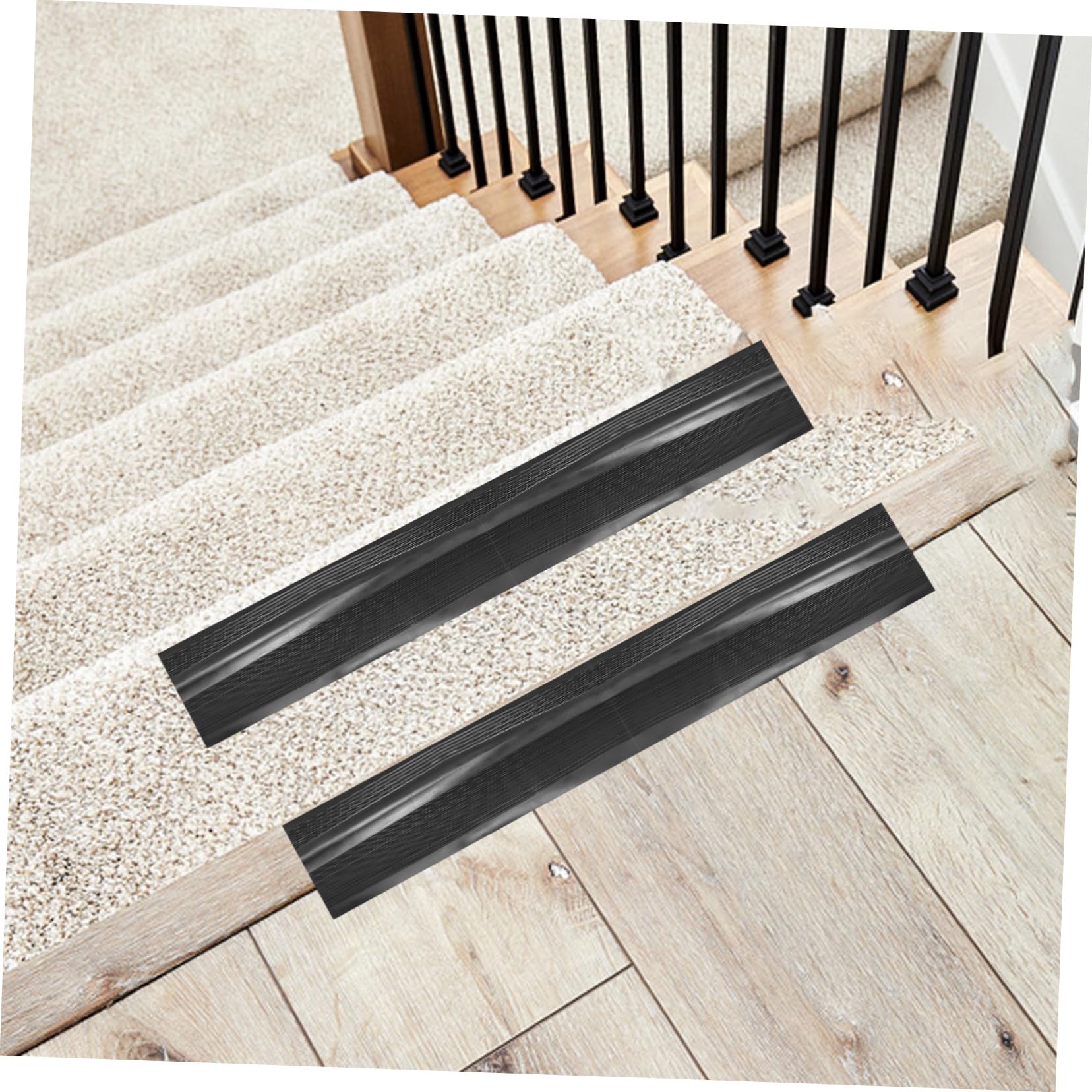 Förmiger Treppenkantenschutz Selbstklebend PVC Rutschfest Wetterfest für Innen Außen Zuschneidbar Treppenstufen Schutzband Antirutsch Klebeband für Outdoor Steps