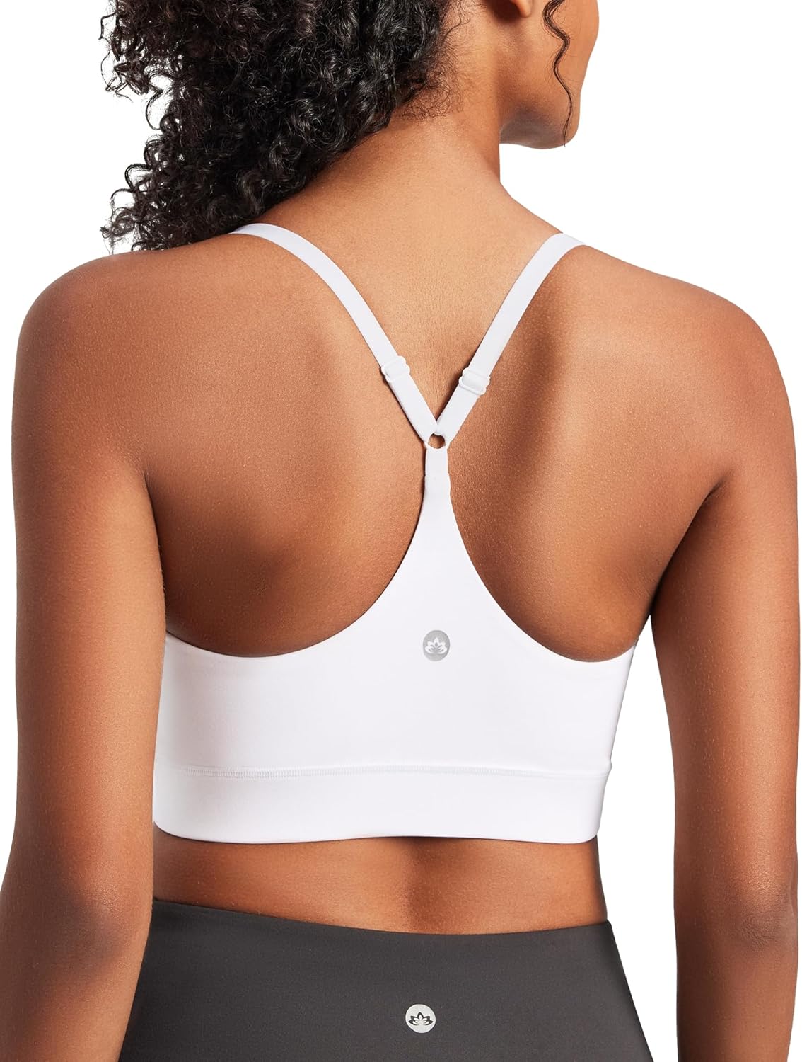 Heathyoga Sports Bras for Women Adjustable Strappy Sports Bra Y-Back Low Impact Racerback Workout Bra with Removable Pads