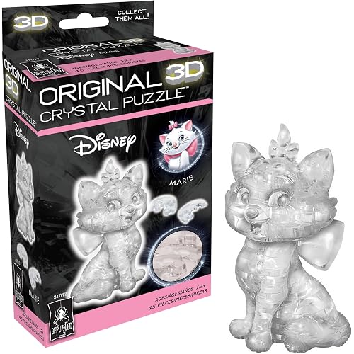 BePuzzled | Disney Marie Original 3D Crystal Puzzle, Ages 12 and Up