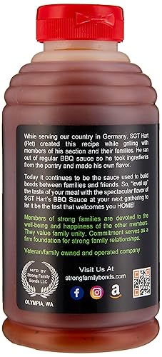 Miniatura 3 de SGT. Hart's Salsa de barbacoa habanero  22.4 onzas, sabor ardiente, salsa versátil para glaseados, adobos y salsas, salsa artesanal para carne de
