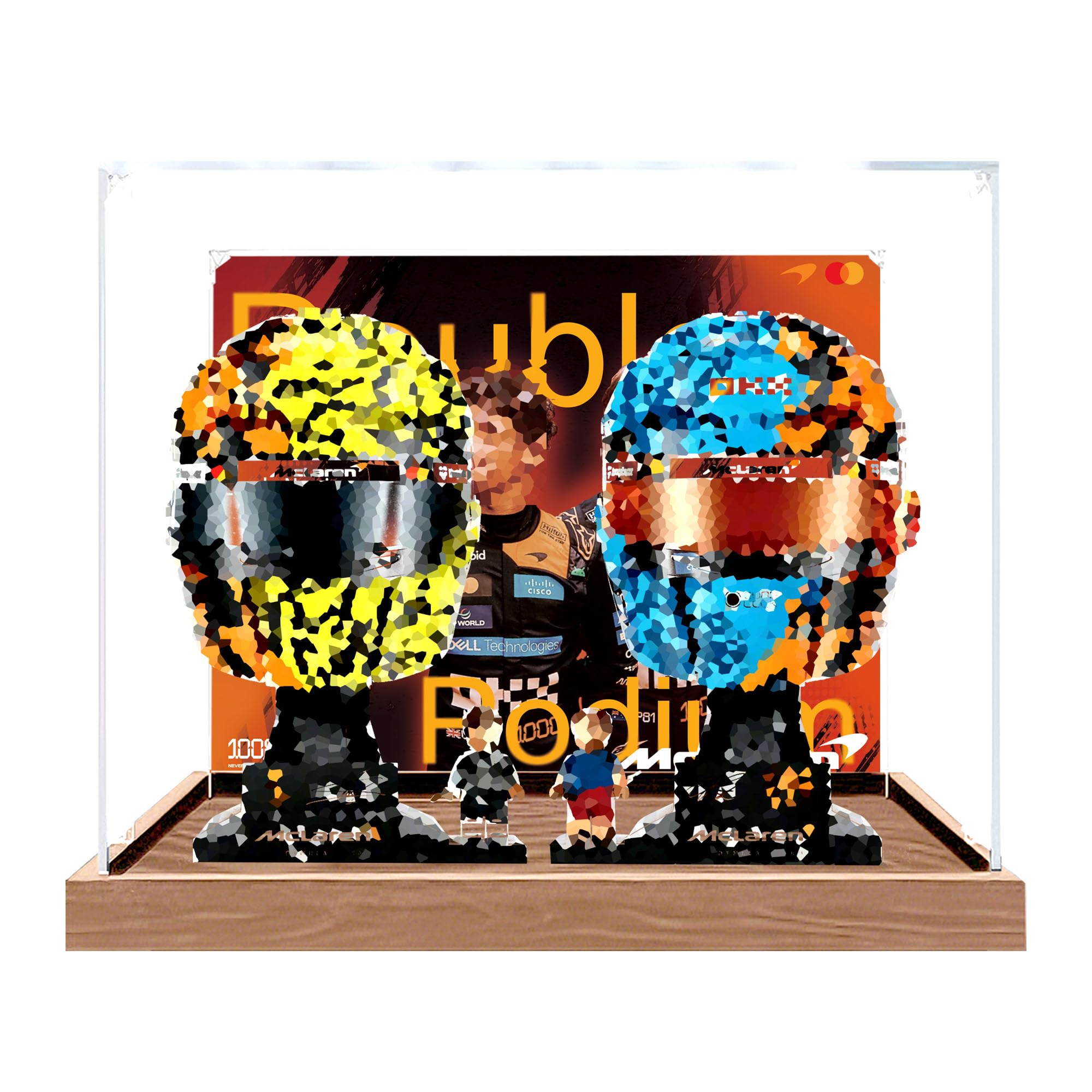 Clear Acrylic Showcase Box for Le-go 43017+43023 Sets (Background 3)