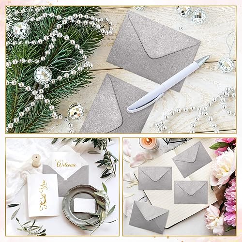 Miniatura 2 de Yahenda 200 sobres pequeños para tarjetas de regalo, bolsillo de boda, sobres de papel pequeños para tarjetas de regalo, sobres para tarjetas de