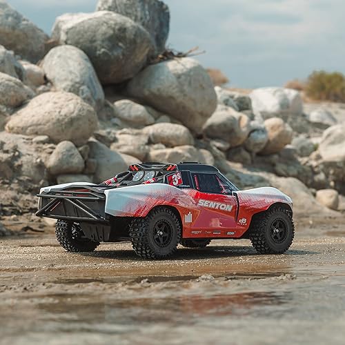 Miniatura 8 de ARRMA Camión RC 110 SENTON 4X4 223S BLX sin escobillas, camión de curso corto RTR (batería y cargador no incluidos) con DSC, rojo, ARA4303V4T2