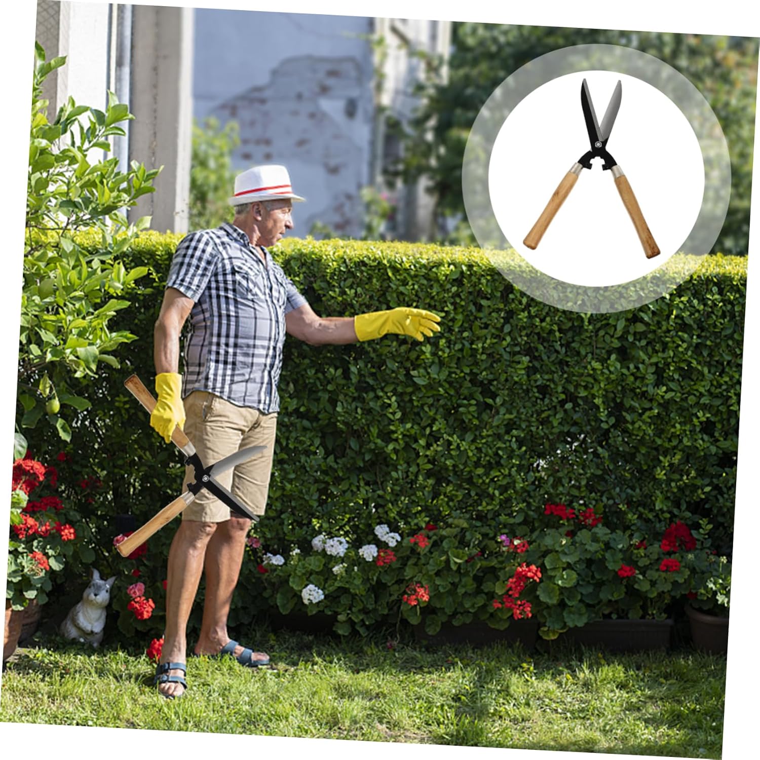 High Carbon Steel Handle Fence Scissors Pruning Shears for Gardening Hedge Cutter Fruit Tree Scissors Garden Pruning Tools