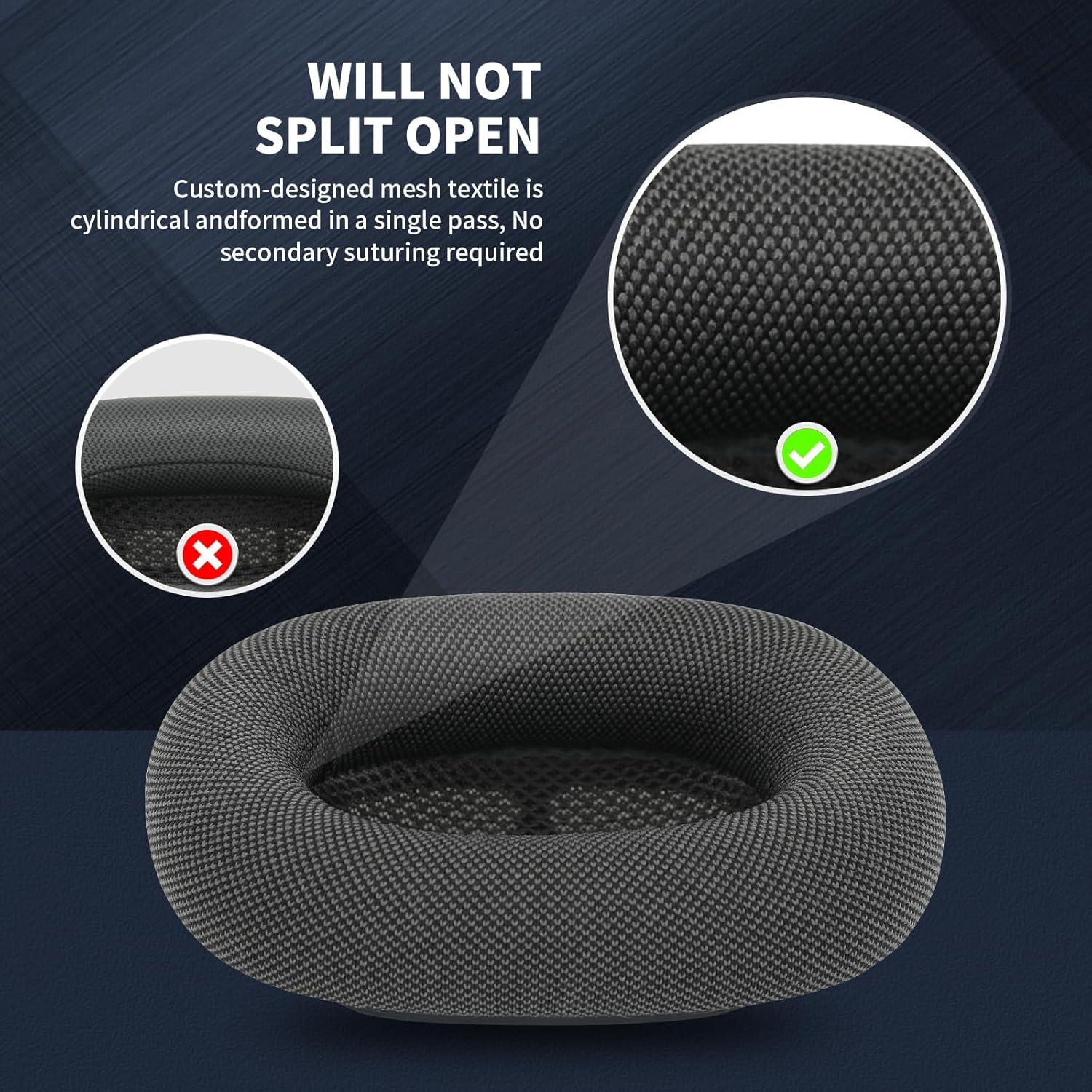 Replacement earpads for AirPods Max Ear Cushions, Magnetic Installation, Noise Cancellation and Transparency Mode Sound Fidelity, Support Washing(Gray)