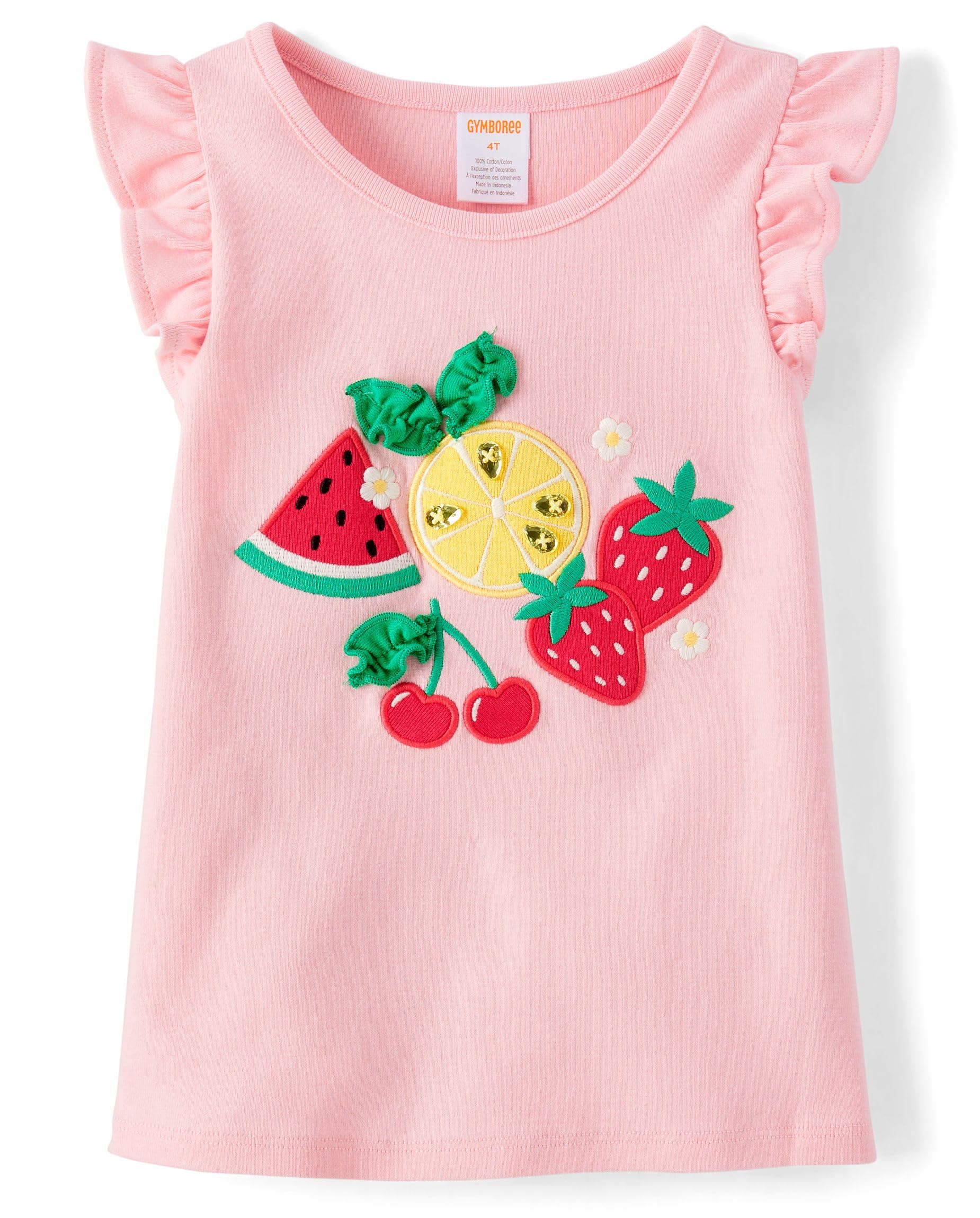 Gymboree Girls' and Toddler Sleeveless Embroidered Top