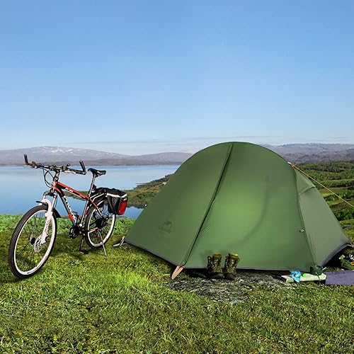 Miniatura 10 de Naturehike Tienda de campaña para 1 persona, impermeable, fácil de instalar, tienda de campaña para una sola persona, tienda de campaña ligera para