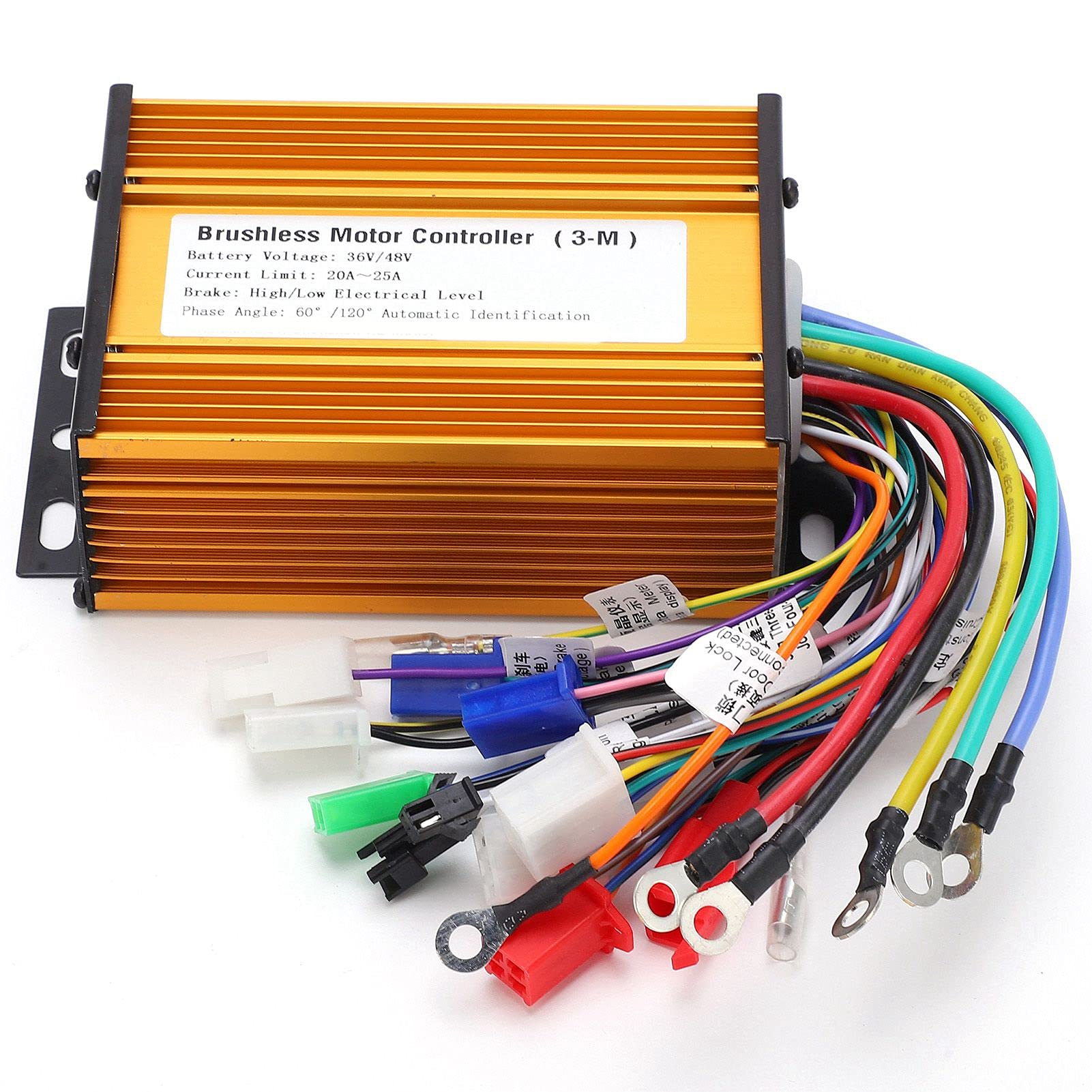 Acouto Controlador de Motor sin Escobillas para Bicicleta Eléctrica, 9 Tubos, 3 Modos, Controlador de Velocidad para Scooter Eléctrico, 48 V-72 V, Escalada Baja, Elimina el Ruido Estable del Motor