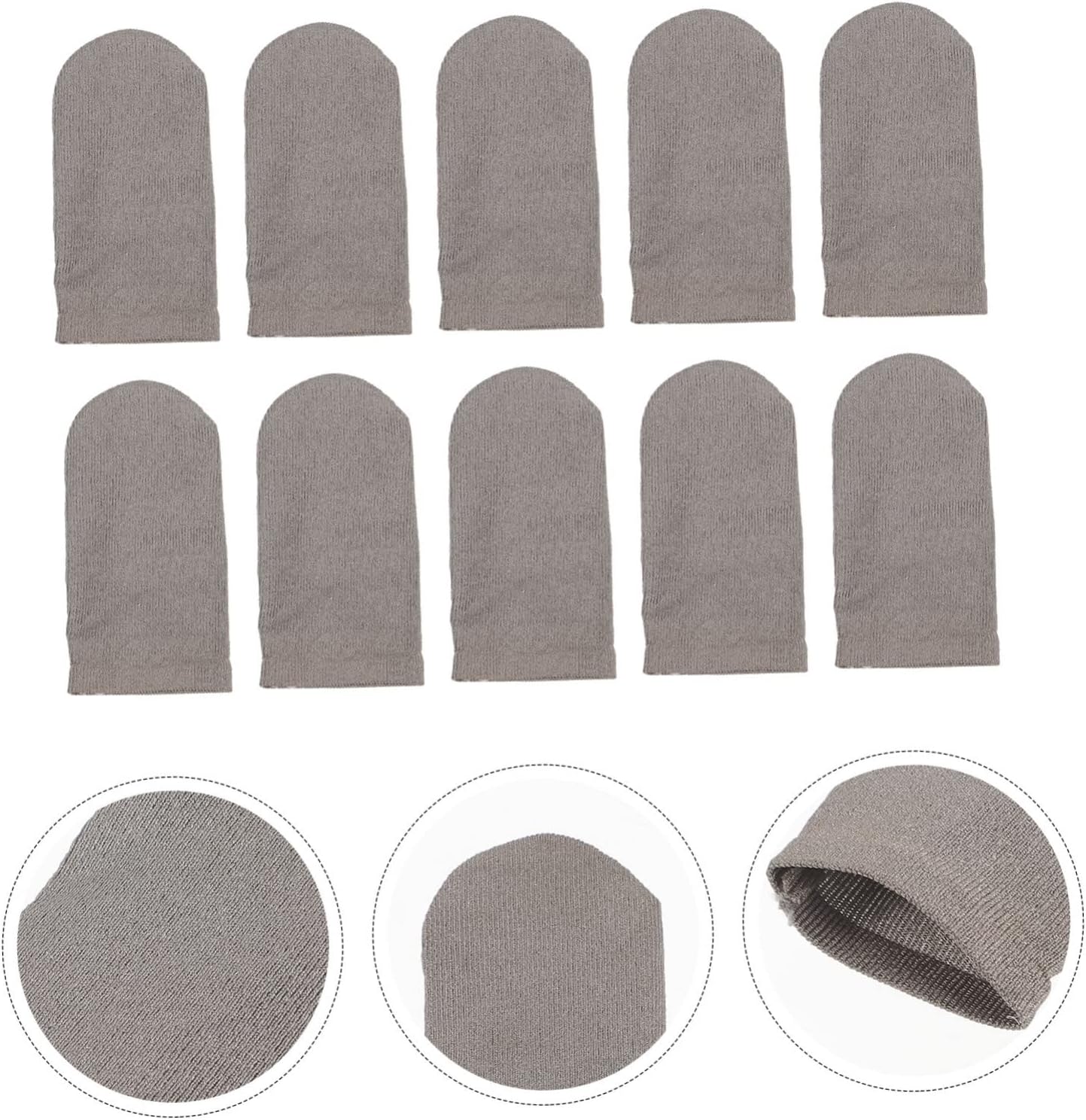 HOMSFOU Finger Thumb Sleeves 50 Pcs Finger Protector Nylon Non-Slip Gaming Finger Protector