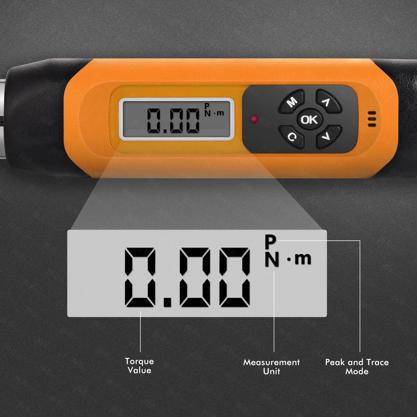Wanlvkang Digital Torque Wrench – 1.0–30 Nm, Open End Head, 4 Units, With Audible/LED Alerts For HVAC & Mini Splits