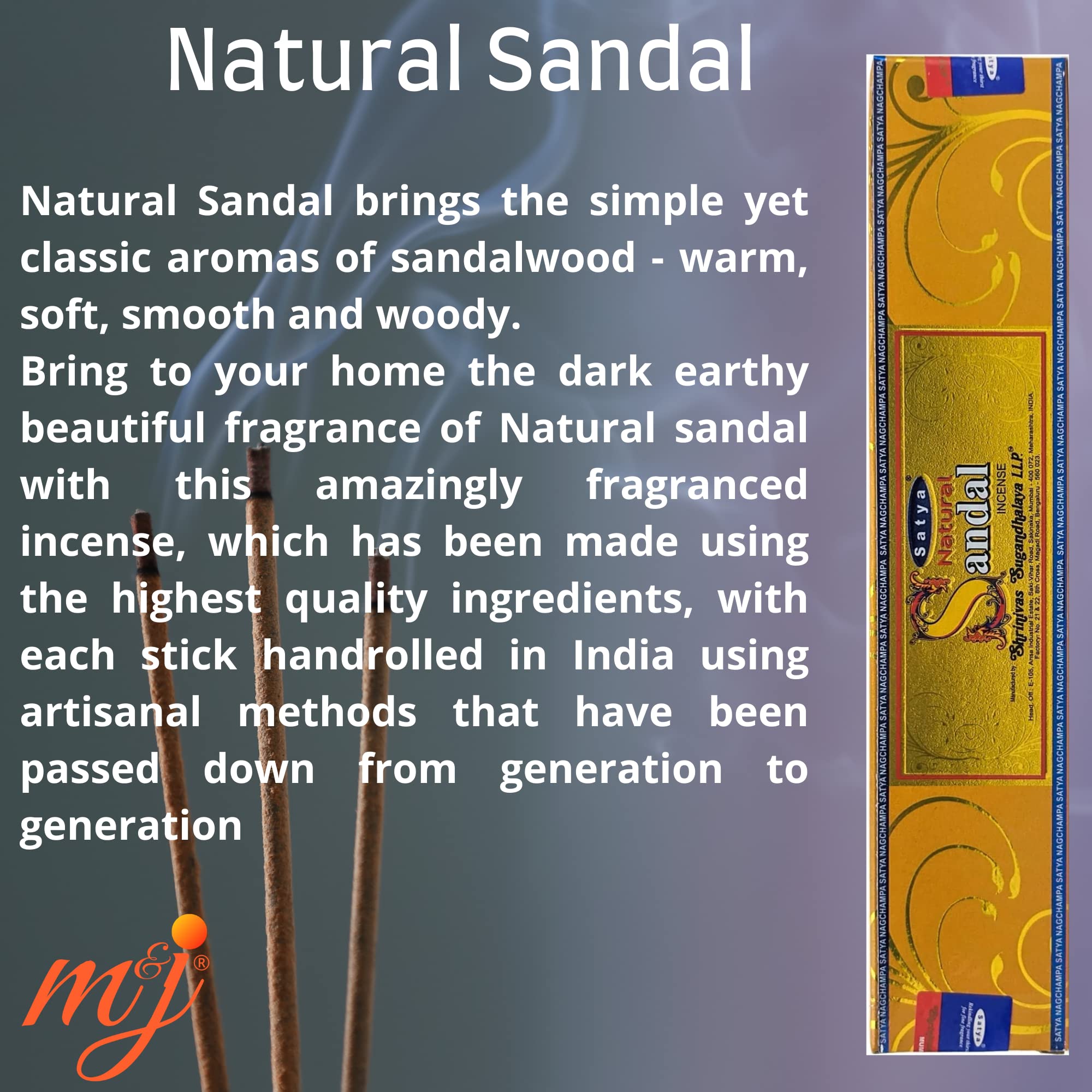 Original Satya Nag Champa Natural Sandal Incense Sticks - Image 2