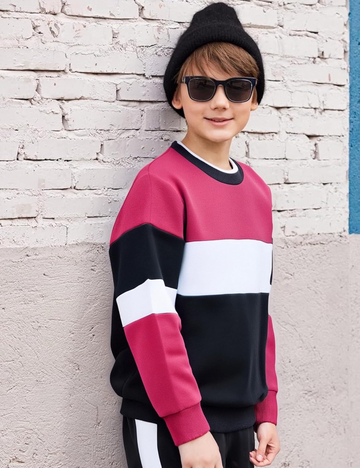 mkodopy Boys Clothes Hoodie Sweatsuits Tops and Pants Boys Fall Winter Outfits Boy Clothing Set - Image 5